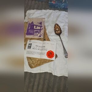 Antique Georgian Sterling Silver Gilt Berry Spoon